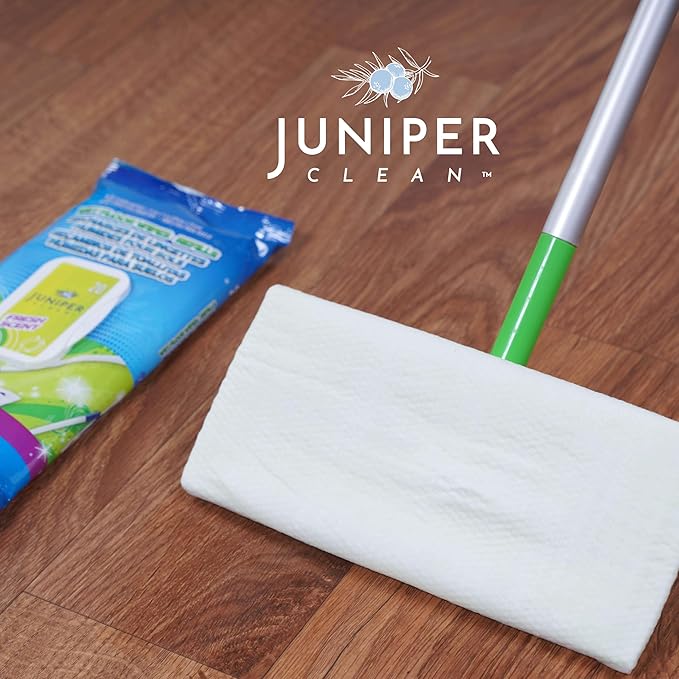 Wet Floor Wipes, Multi Surface Floor Cleaner Wet Mop Pads Fit Swiffer Sweeper Mop, Fresh Scent & Plant-Based Textured Cloth Trap Absorb Dirt, 20 Count (Pack of 12)