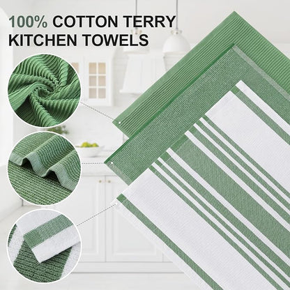 Homaxy Premium Kitchen Towels, Large Cotton 380 GSM Kitchen Hand Towels - Image 2