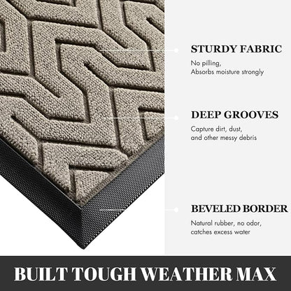 Yimobra Large Door Mat Outside Entrance 47x24, Waterproof Heavy Duty Outdoor - Image 4