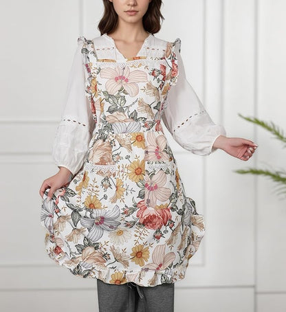 Funny Aprons for Women with Pockets, Kitchen Cooking Grilling Bbq Cute Chef - Image 2