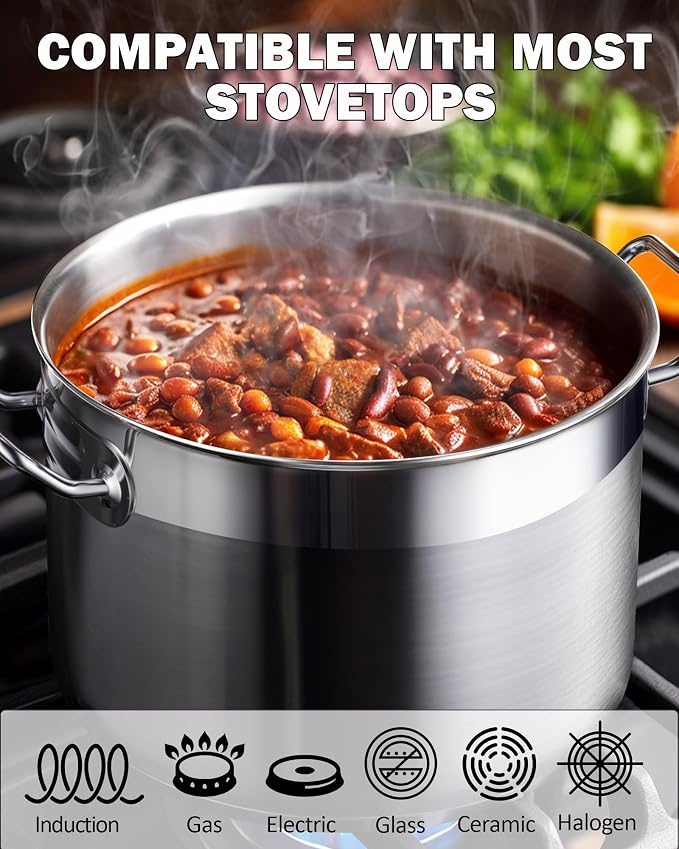 Cooks Standard 02616 Professional Grade Lid 30 Quart Stainless Steel Stockpot - Image 4