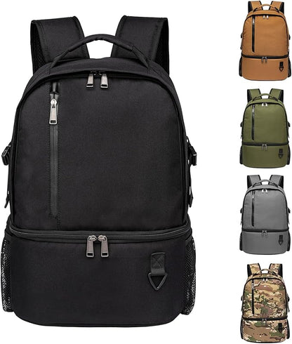 TUGUAN Insulated Cooler Backpack 38 Cans Double Deck Leakproof Lightweight Soft Lunch Backpack Small Cooler Bag Beach Picnic