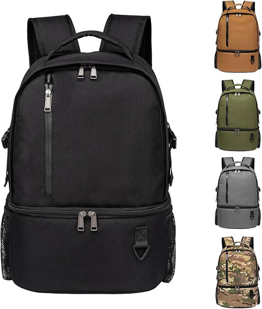 TUGUAN Insulated Cooler Backpack 38 Cans Double Deck Leakproof Lightweight Soft Lunch Backpack Small Cooler Bag Beach Picnic