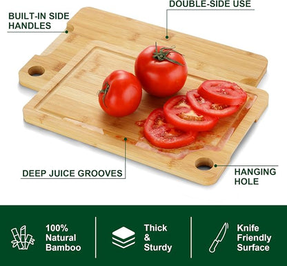 3PCS Bamboo Cutting Board Set - Image 3