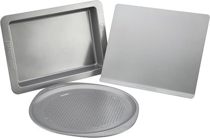 Farberware Insulated Nonstick Bakeware 15.5-Inch Round Pizza Pan, Light Gray - Image 4