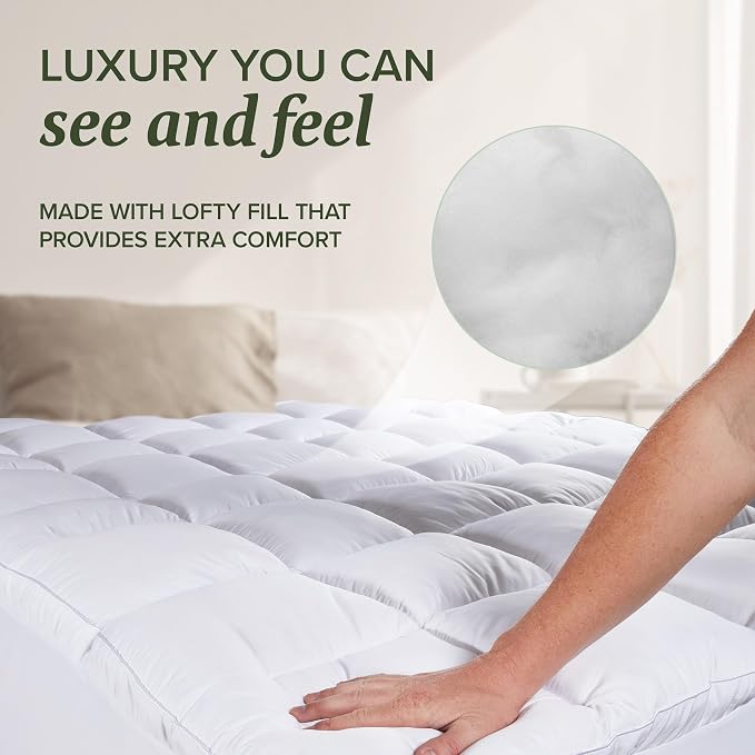 Beckham Hotel Collection Twin Size Hybrid Mattress Pad & Protector - Image 5