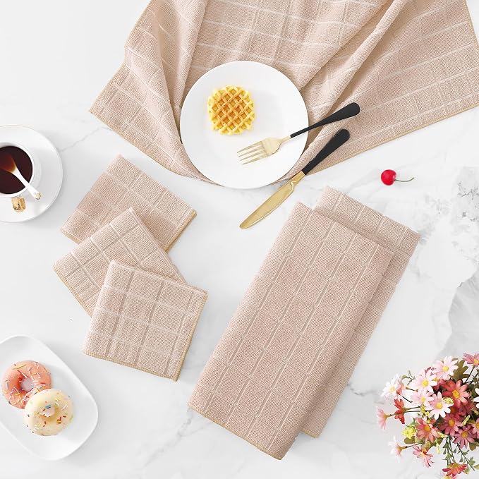 Homaxy Microfiber Kitchen Towels and Dishcloths Set, 16 Pack Soft and Absorbent - Image 9
