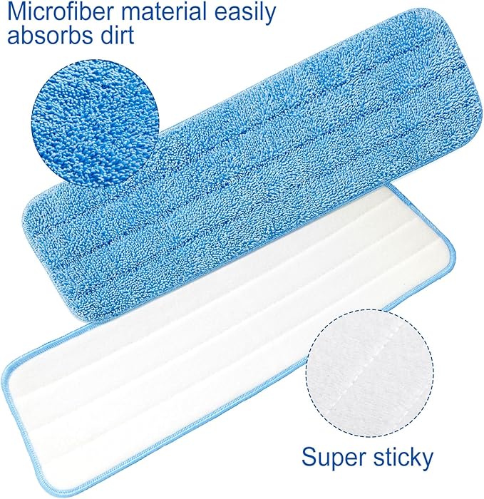 48 Pcs Microfiber Mop Pads Machine Washable Cleaning Flat Mop Head Replacement - Image 3