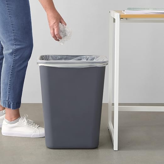 Amazon Basics Rectangular Commercial Office Wastebasket, 10 gallon - Image 7
