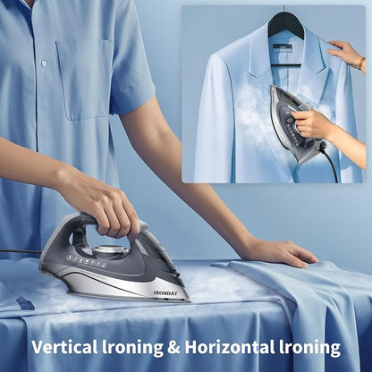 Steam Iron for Clothes Rapid Heating, 1700W Iron Burst of Steam, Non-Stick - Image 8
