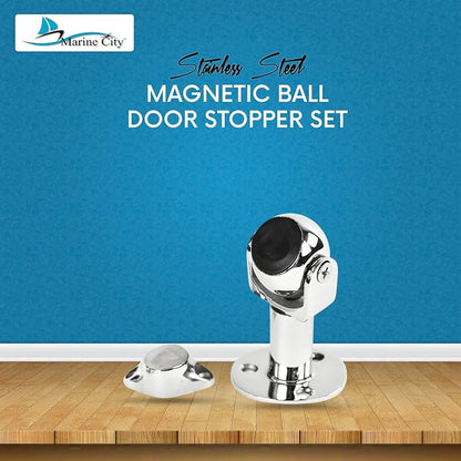 MARINE CITY Magnetic Ball Door Window Stopper Set, 316 Stainless Steel - Image 2