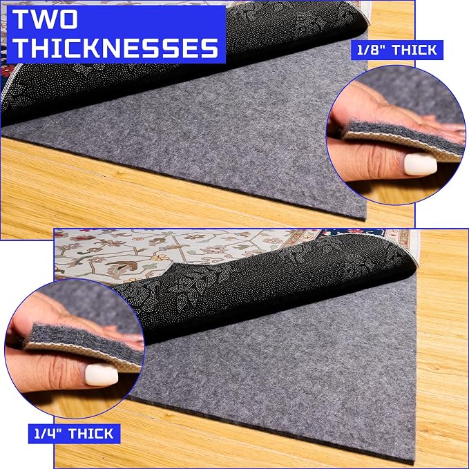 100% Waterproof Non-Slip 1/4” Extra Thick 4x6 ft Rug Pad - Image 7