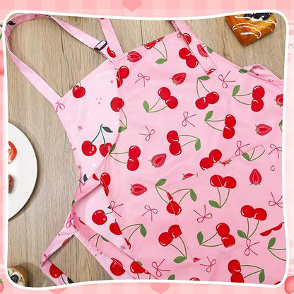 2 Pack Kids Apron, Cute Cooking Aprons, Waterproof Art Apron - Image 5