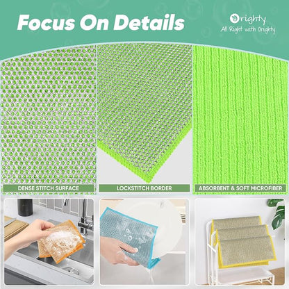 Orighty Multipurpose Wire Dishwashing Rag 24 Pcs, Upgraded Double-Layer - Image 3