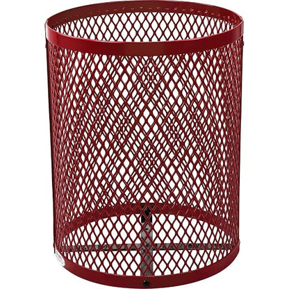 Global Industrial 36 Gallon Outdoor Steel Trash Can - Image 4