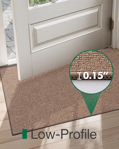LUMI Indoor Door Mat 24"x36", Ultra Thin Low Profile Non-Slip Doormat - Image 4