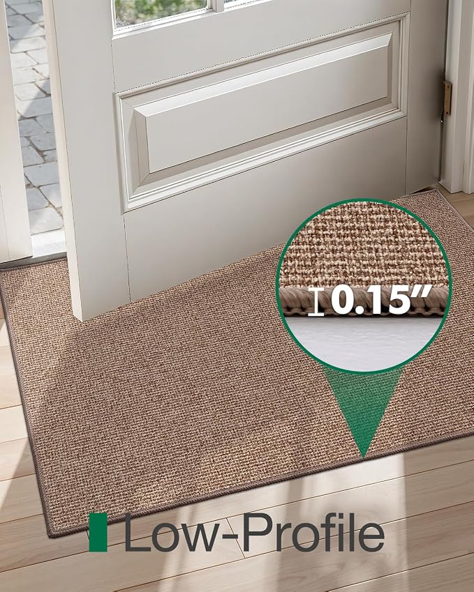 LUMI Indoor Door Mat 32"x47", Ultra Thin Low Profile Non-Slip Doormat - Image 4