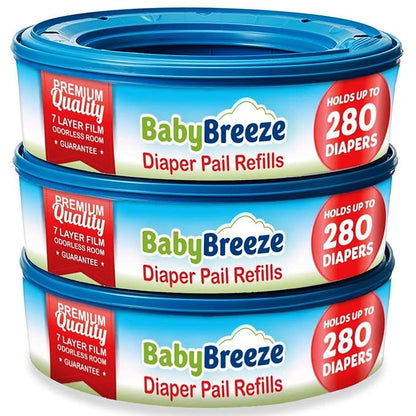 BabyBreeze Diaper Pail Refill Bags Compatible by BabyBreeze