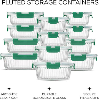 JoyJolt 24pc Borosilicate Glass Storage Containers - Image 2