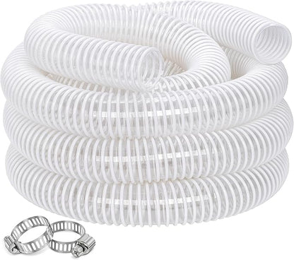 Dust Collection Hose 2 in × 5 ft Heavy Duty Clear Flexible PVC Reinforced by ZY-hosetube