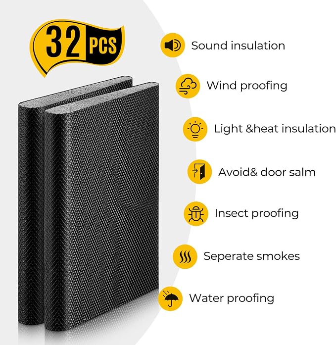 Zonon 32 Pieces Door Corner Seal Weatherstripping Exterior Door Frame Seal - Image 3