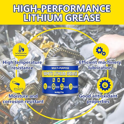 AstraVox Multi-Purpose White Lithium Grease, 60ml Automotive Grease - Image 2