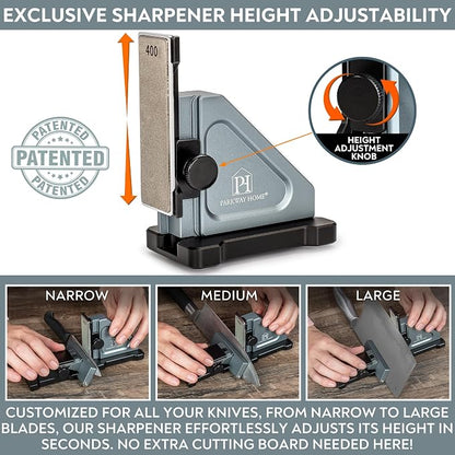 PATENTED ORIGINAL ADJUSTABLE ROLLING KNIFE SHARPENER KIT: Adjustable Height - Image 4