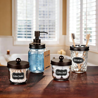 Amolliar Mason Jar Liquid Soap Dispenser, 16OZ Stainless Steel Pump Lid & - Image 7