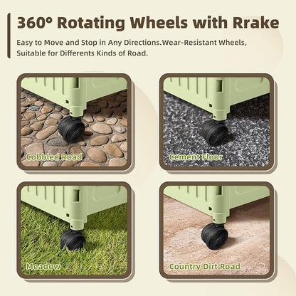 Heavy Duty Rolling Cart for Stairs：Collapsible Utility Crate - Image 6