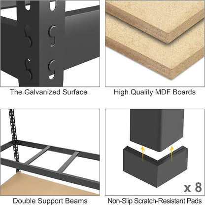 PrimeZone 8 Pack Heavy Duty Storage Shelves - Image 4