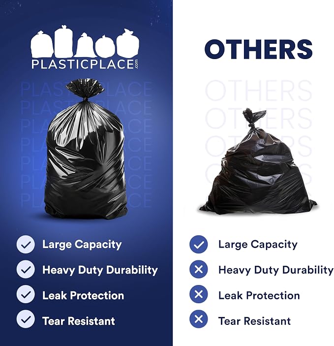 Plasticplace 55 Gallon Contractor Bags, 4 Mil - Image 5