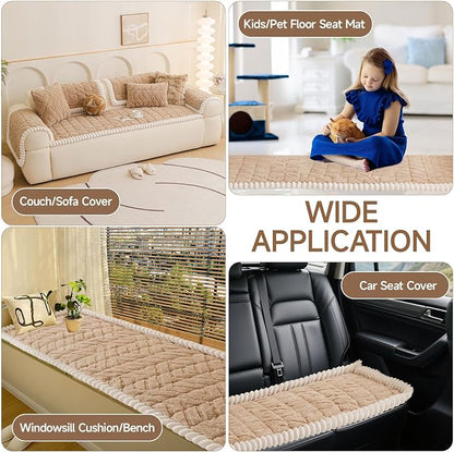 OTOB All Season Couch Cover for Dogs Washable, Non Slip Fuzzy Plush Pet Couch - Image 7