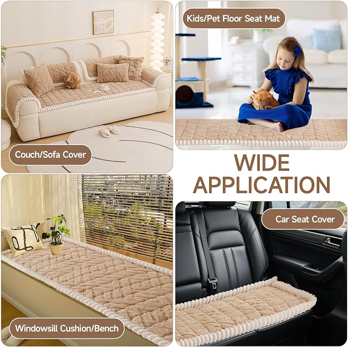 OTOB Couch Cover for Dogs Washable Pet Friendly, Non Slip Plush Funny Fuzzy - Image 8