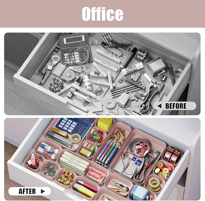 Plastic Drawer Organizers, Desk and Vanity Organizer Plastic Tray, Makeup - Image 6
