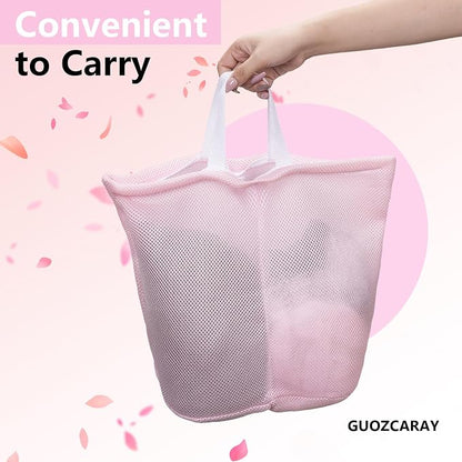2 Pcs laundry bag with handles mesh laundry bags washing machine laundry totes - Image 6