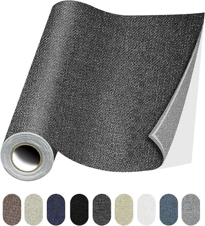 Fabric Repair Patches, 17X158 Inch Linen Repair Tape Self-Adhesive Fabric by Lifeshoon