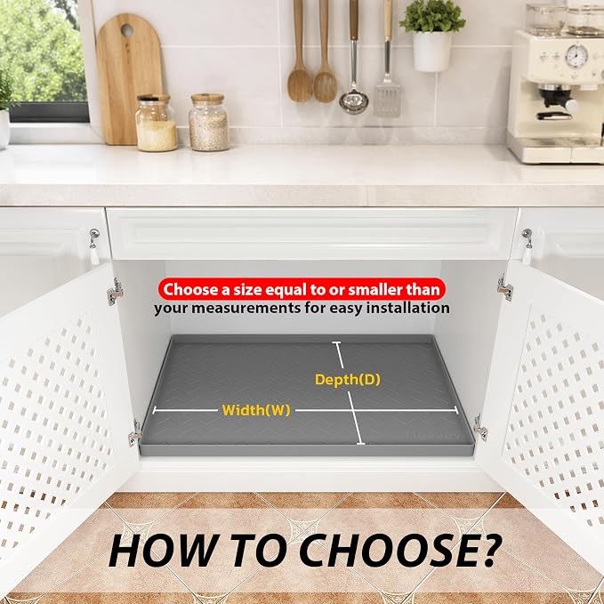 TigeJoy 28" x 19" Under Sink Mats - Image 6