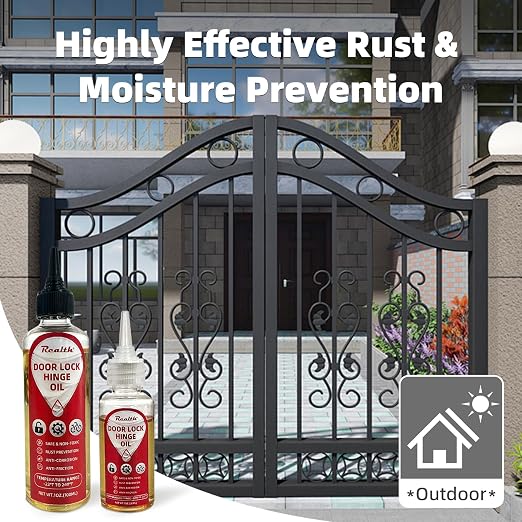 Realth Squeaky Door Hinges Lubricant -Garage Door Lube - Image 5