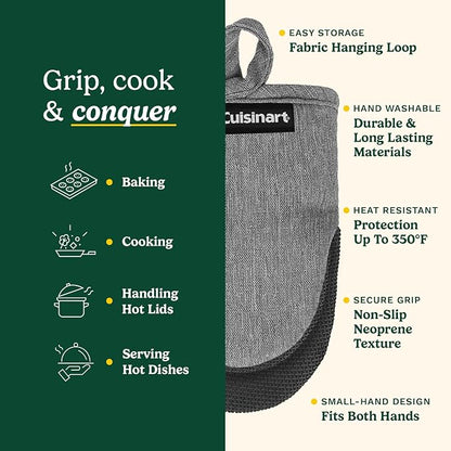 Cuisinart Mini Oven Mitts – 5.5” x 7” Heat-Resistant Kitchen Mitts - Image 5