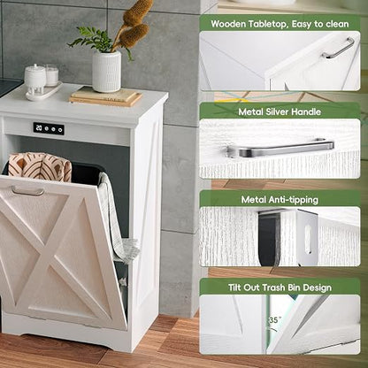 Betterhood Tilt Out Trash Can Cabinet, Hidden Trash Bin - Image 5