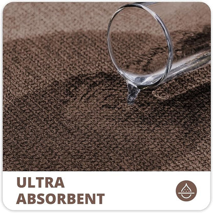 Bathroom Rugs Set 2 Pieces, Thin Bathroom Mats, Toilet Rugs, Quick Dry - Image 4