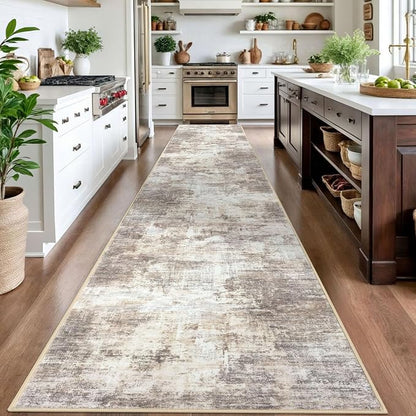 IOHOUZE Abstract Runner Rug 3x16 Ft Long Washable Runners - Image 2