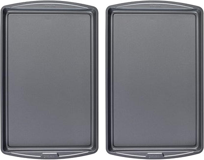 GoodCook Everday Nonstick Carbon Steel 17 x 11-Inch Baking Sheet Set, 2 Pack – by GoodCook