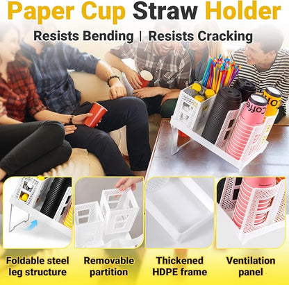 Cup and Lid Holder, Disposable Paper Cup Dispenser - Image 5