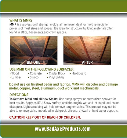 Bad Axe MMR Instant Mold Stain and Mildew Stain Remover - Image 6