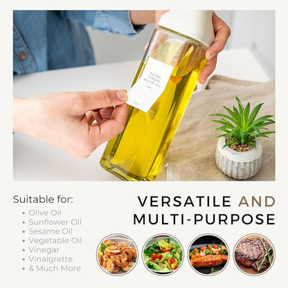 Oil Dispenser Bottle – Set of 2 12oz/350ml Oil and Vinegar Dispenser - Image 6