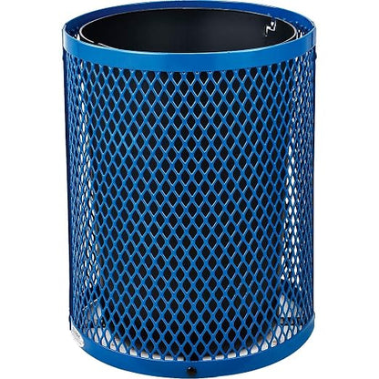 Global Industrial 36 Gallon Outdoor Steel Trash Can - Image 3