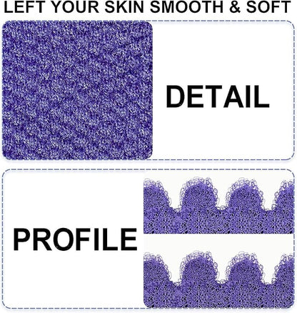 Evridwear Exfoliating Gloves for Shower, 100% Nylon Thick Soft Medium Heavy - Image 3