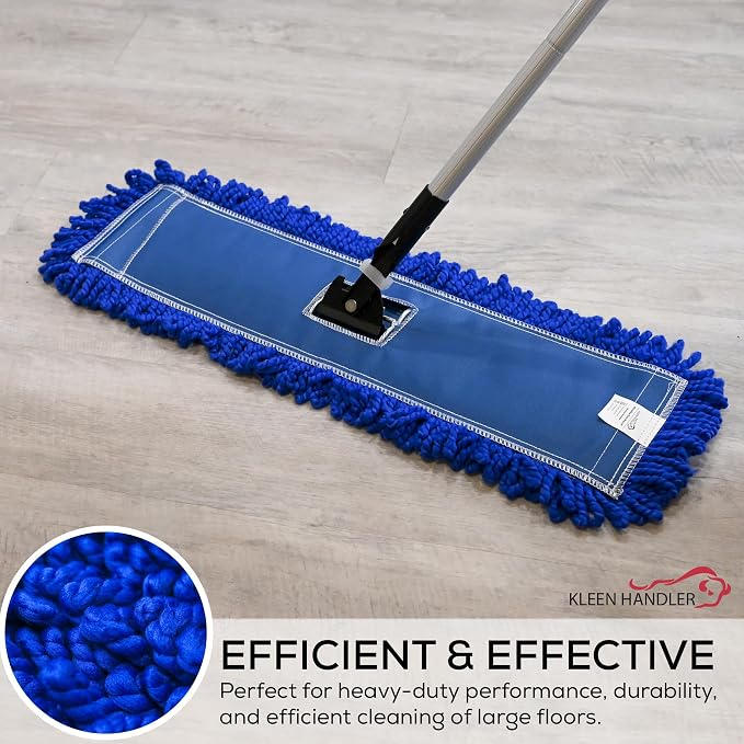 KLEEN HANDLER 24 Inch Microfiber Dust Mop Bulk Pack of 12, Medium Washable - Image 8
