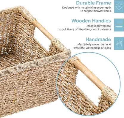 Large Wicker Basket Rectangular - Image 3